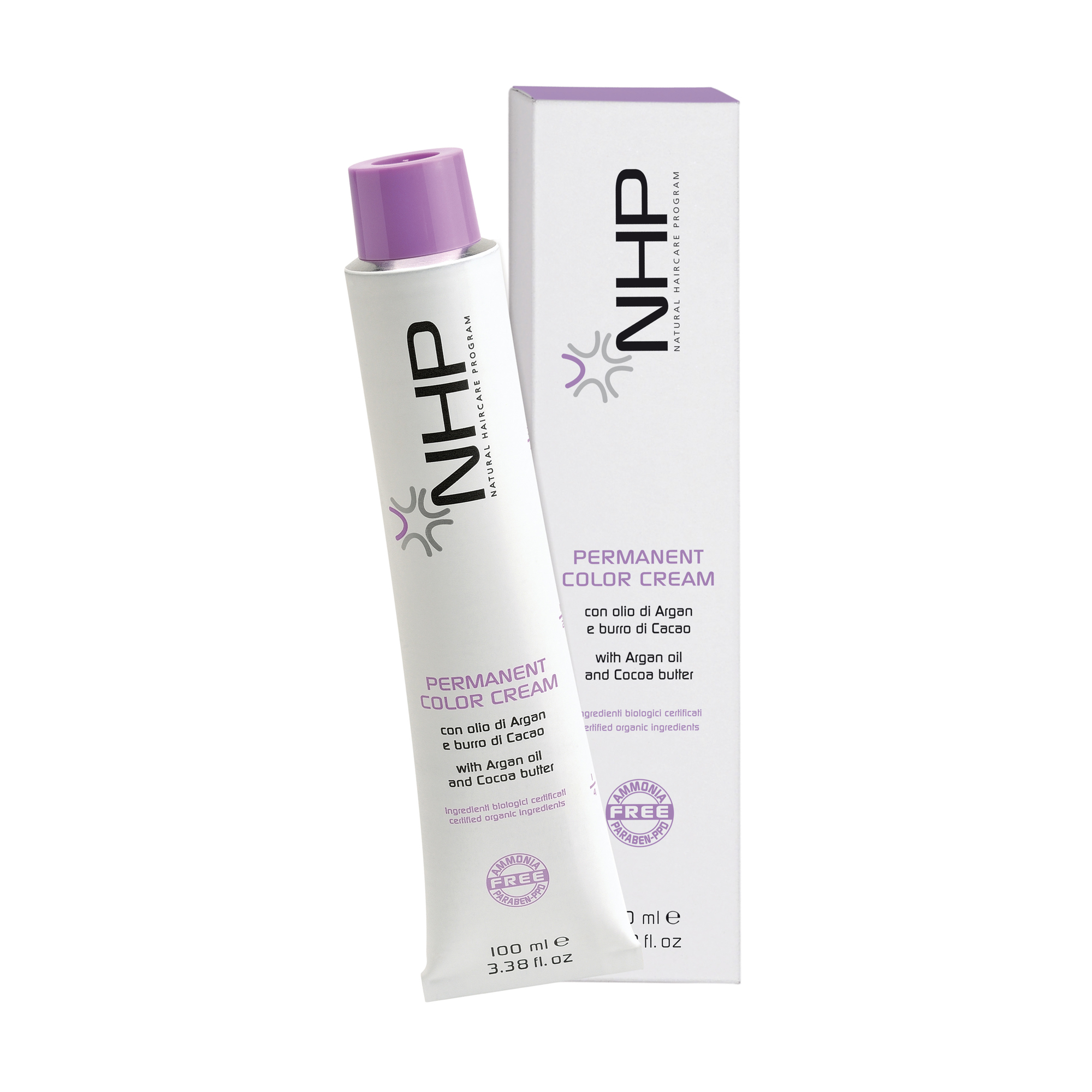 Уцінка! Безаміачна крем-фарба для волосся NHP Permanent Color Cream, 5.89 Кава з молоком, 100 мл